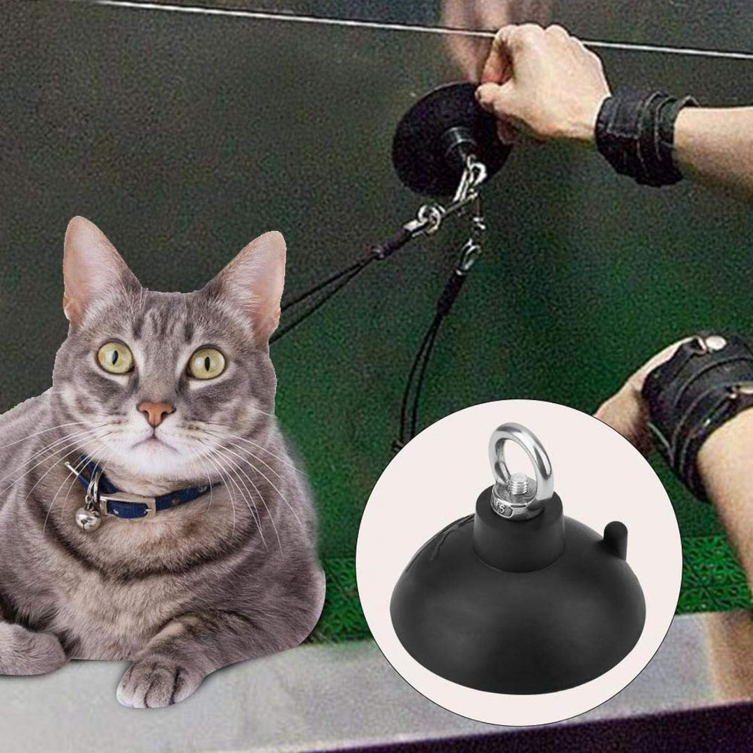 Hunde und Katzenbadeleine, Saugnapf, Haustierdusche, Haltegurt, weiche Nylonleine mit verstellbarem