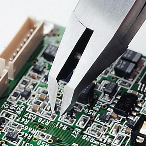 Seitenschneider mit 45 Grad abgewinkelten Backen für bündiges Schneiden von PCB Komponenten (Made in