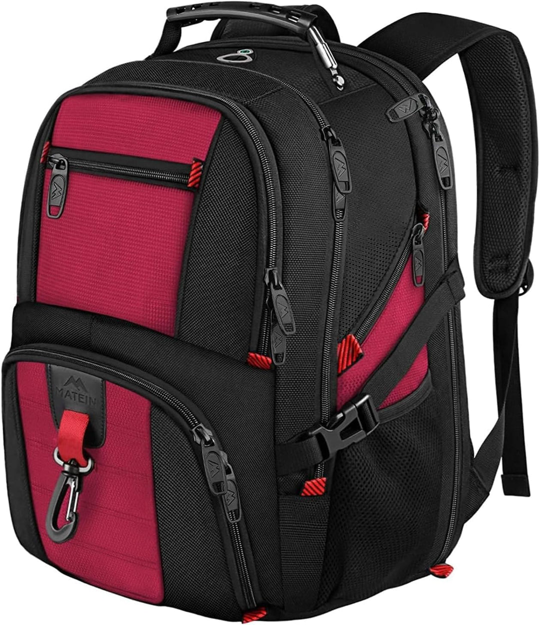 MATEIN Gross Laptop Rucksack Herren 17 Zoll, 17,3 Zoll Arbeit Wasserdicht Backpack Laptoptasche Reis