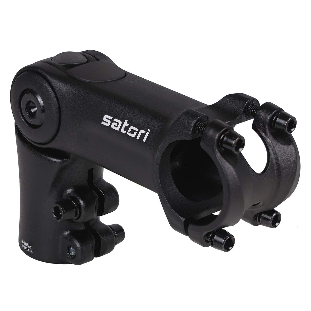 Satori UP3 Fahrradlenkerverlängerung, verstellbarer Lenkervorbau, 3,8 cm x 31,8 mm x 65 mm/90 mm/110