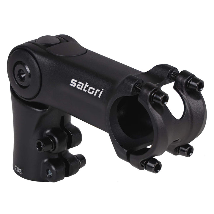 Satori UP3 Fahrradlenkerverlängerung, verstellbarer Lenkervorbau, 3,8 cm x 31,8 mm x 65 mm/90 mm/110