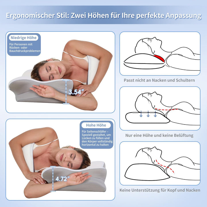 Schmetterlingskissen,Zwei Höhen,Weiss, Weiss