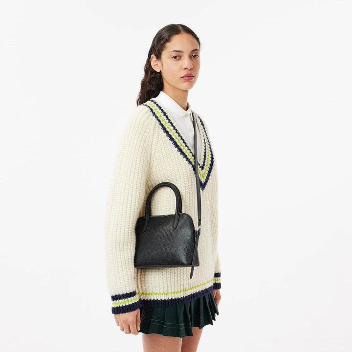 Lacoste Damen Nf3723kl Tasche mit Henkel Oben Frau Noir, Noir