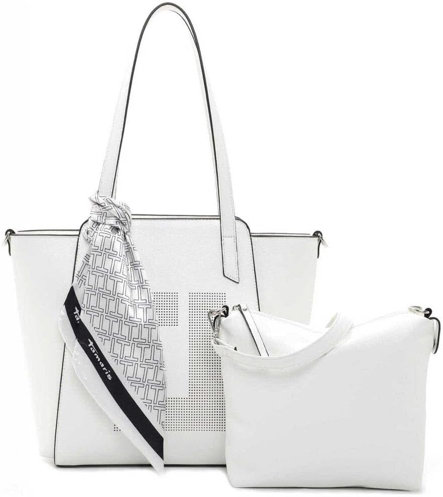 Tamaris Shopper Lana 32041 Damen Handtaschen Uni Einheitsgrösse White 300, Einheitsgrösse White 300