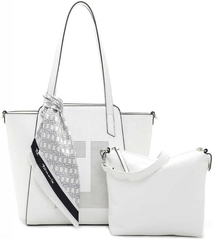 Tamaris Shopper Lana 32041 Damen Handtaschen Uni Einheitsgrösse White 300, Einheitsgrösse White 300