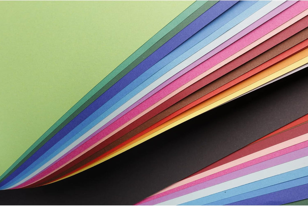 Clairefontaine 456429C - Packung mit 25 Bögen Fotokarton, 50x70cm, 270g, 1 Pack, Schwarz Schwarz 270