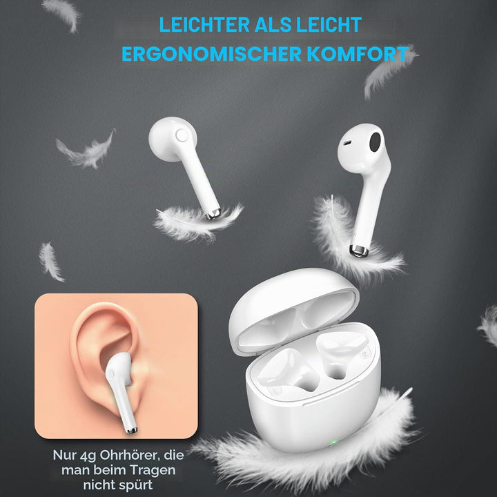 yobola Bluetooth Kopfhörer In Ear, Kopfhörer Kabellos Bluetooth 5.1 HiFi Stereoklang, IPX5 Wasserdic