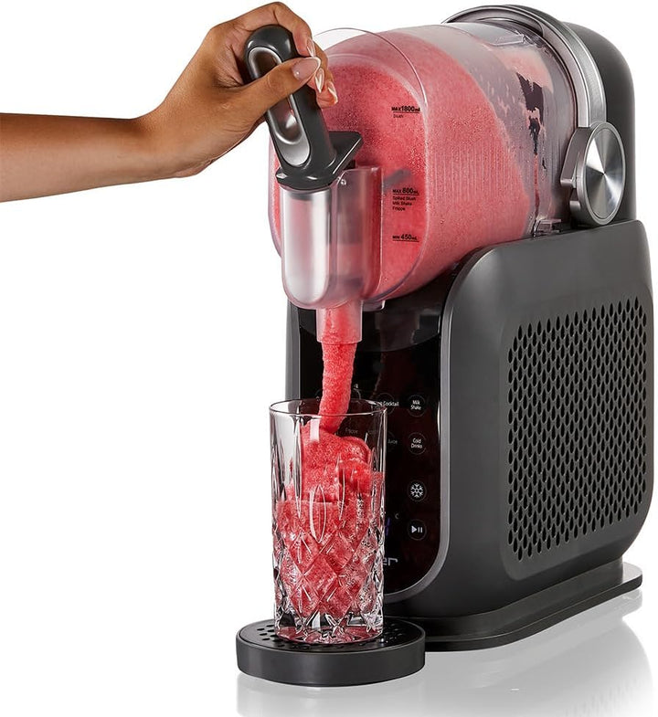 Cloer 9960 Slush Eis Maschine für bis zu 2,5 Liter, 6 Einstellungen, Slush Ice, Frozen Cocktail, Mil