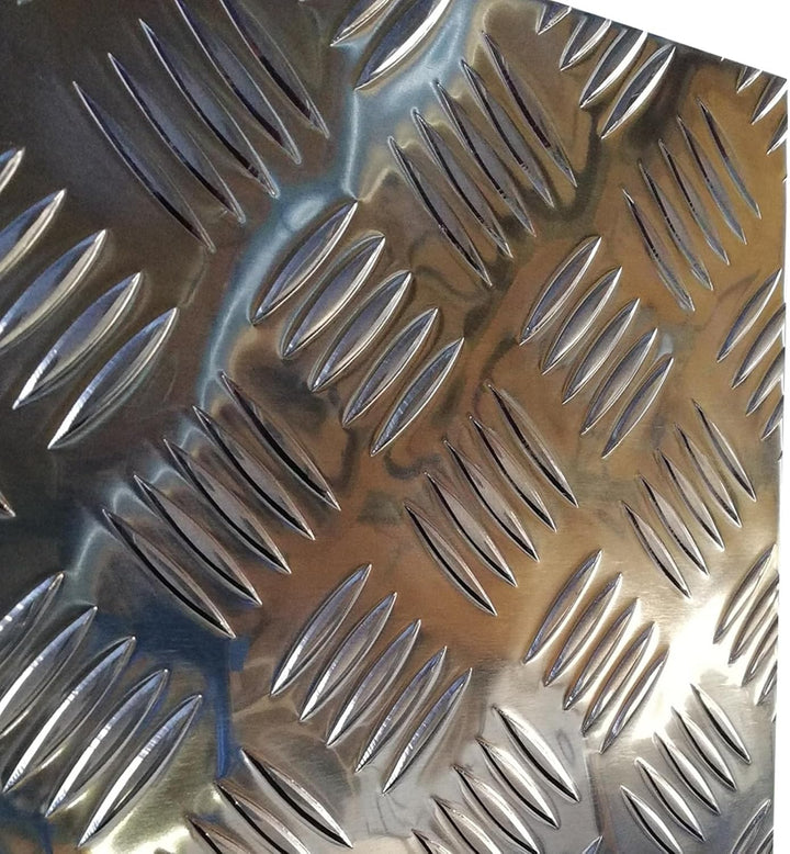 Aluminium Riffelblech QUINTETT 1000x1000mm 5/6,5mm stark grosse Auswahl Tränenblech Schachtabdeckung