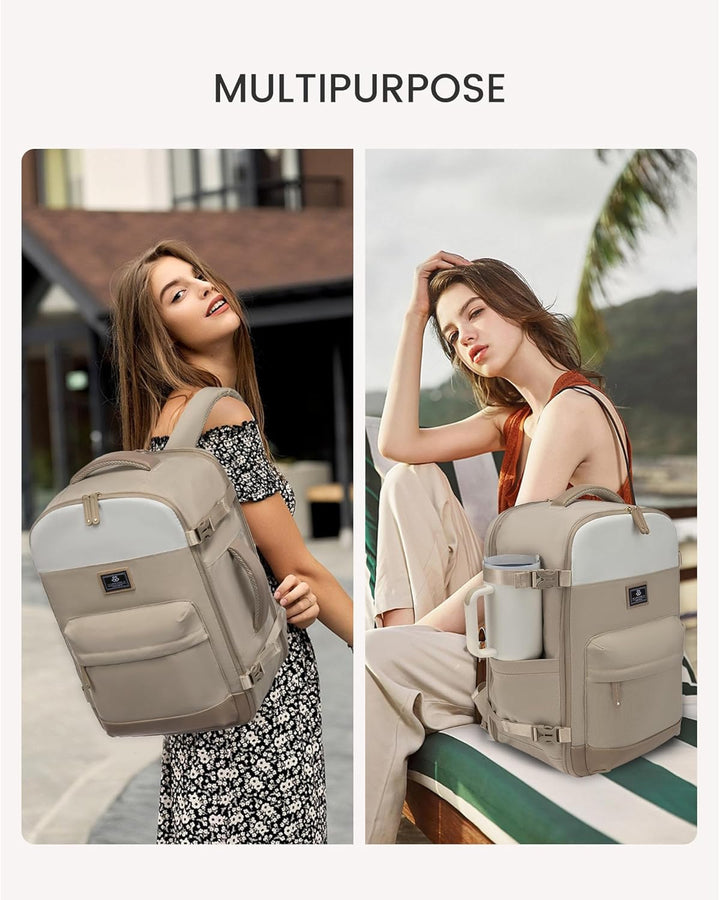 LOVEVOOK Handgepäck Rucksack Ryanair 40x30x20, Klein Reiserucksack Flugzeug Damen, 20L Travel Backpa