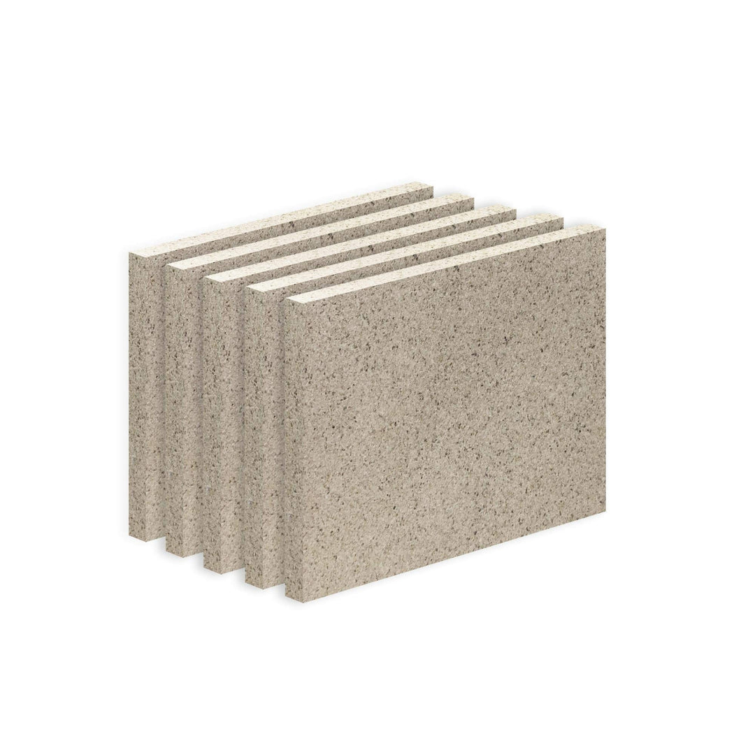 Vermiculite Platte Schamott-Ersatz für Kamin-Ofen Feuerraum Auskleidung SF600 400x300mm 30mm Stärke