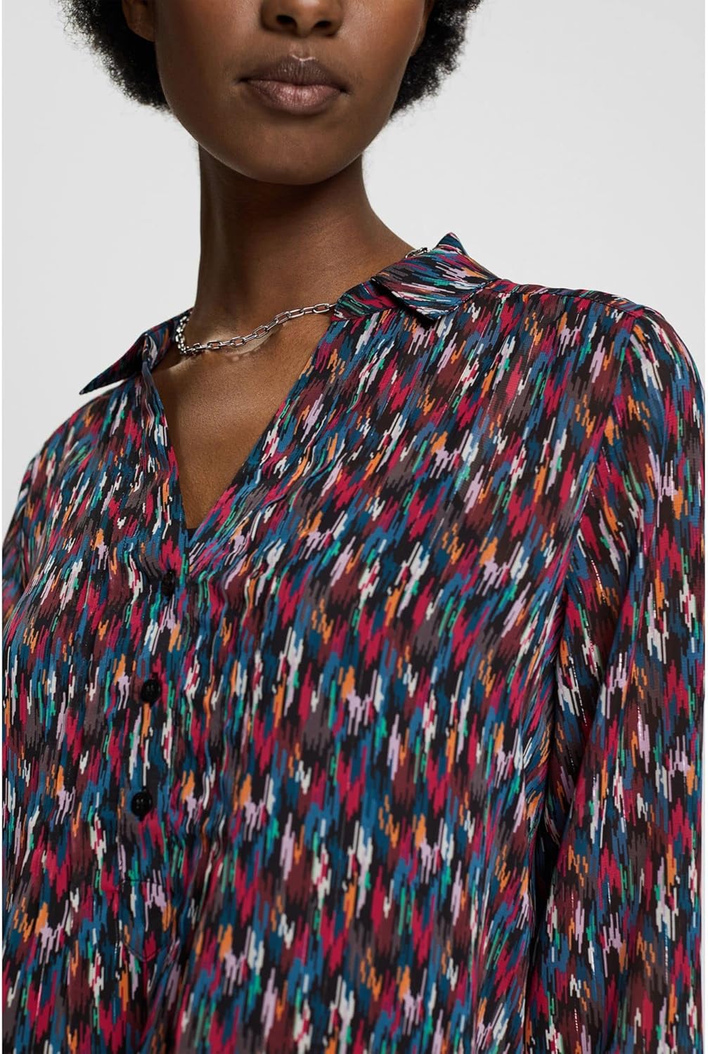 ESPRIT Damen Bluse L 003/Black 3, L 003/Black 3