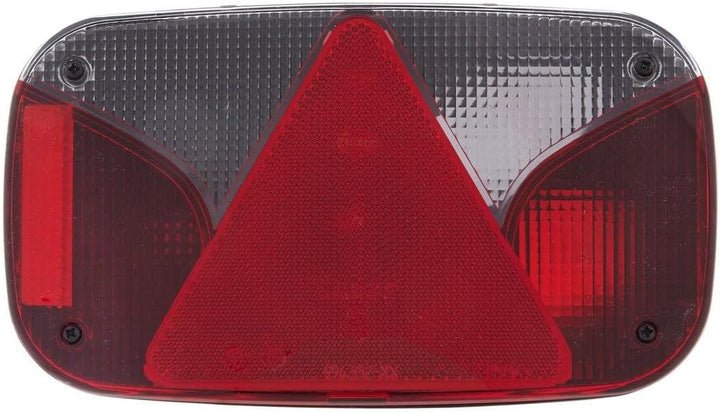 HELLA - Heckleuchte - Glühlampe - 12V - Anbau/geschraubt - Lichtscheibenfarbe: weiss/rot - Stecker: