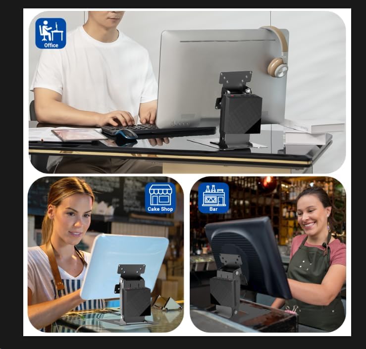 Wearson WS-03S VESA Standfuss für 7-17 Zoll Touchscreens POS und PC Monitore VESA 100x100 75x75mm Mo