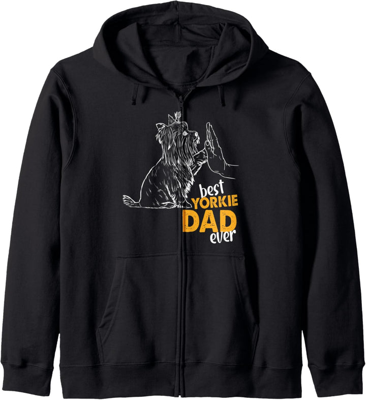 Best Yorkie Dad Ever Yorkshire Pulli Yorkshire Papa Kapuzenjacke