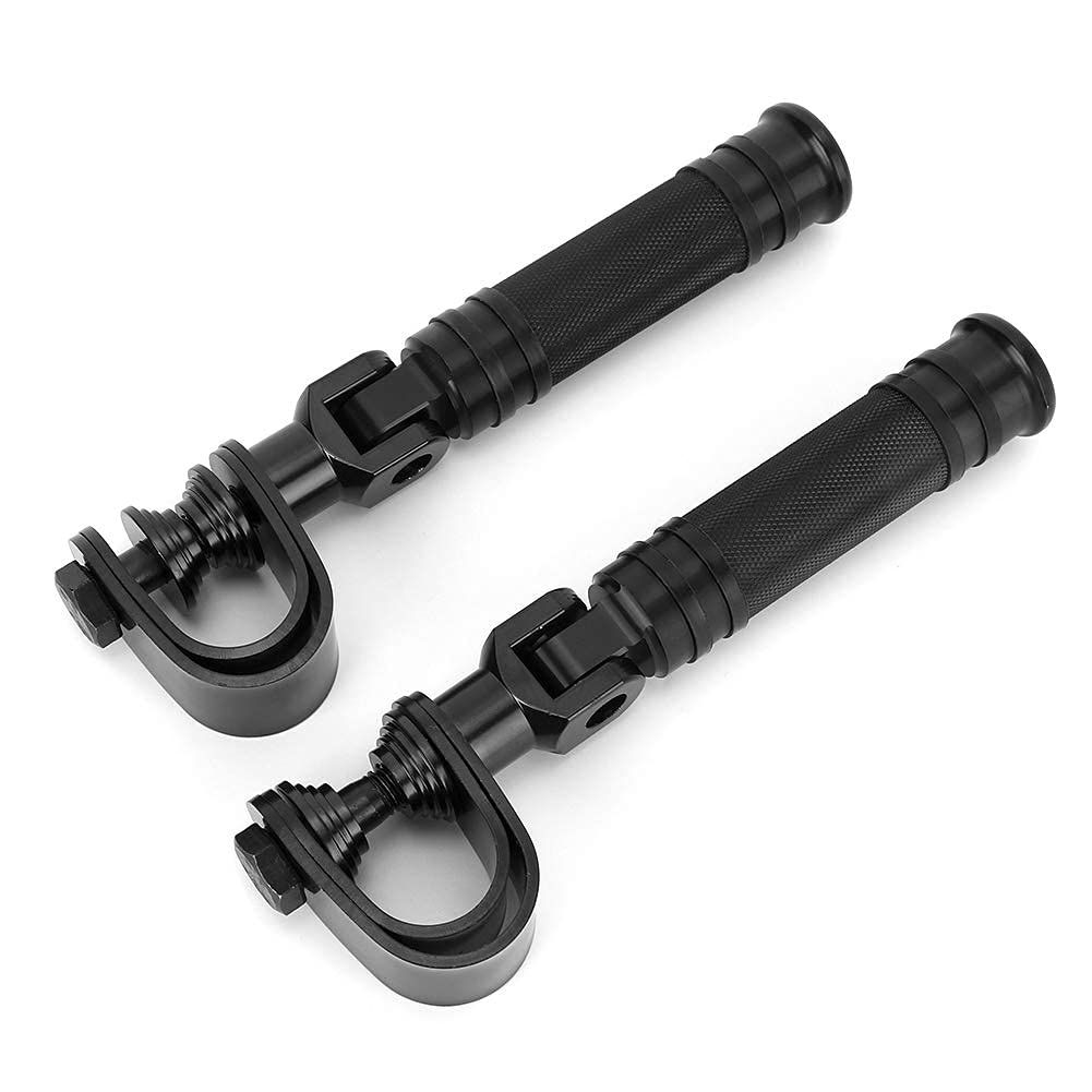 Candeon 1 Paar Motorrad Fussrasten Motorrad Pedale, Motorrad Fussstütze Universal CNC Fussraste Moto