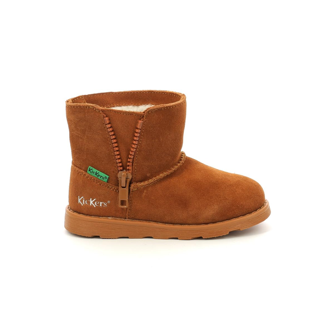 Kickers Mädchen Aldiza Stiefelette 33 EU Braun, 33 EU Braun