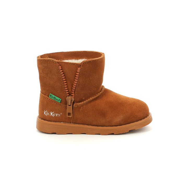 Kickers Mädchen Aldiza Stiefelette 33 EU Braun, 33 EU Braun