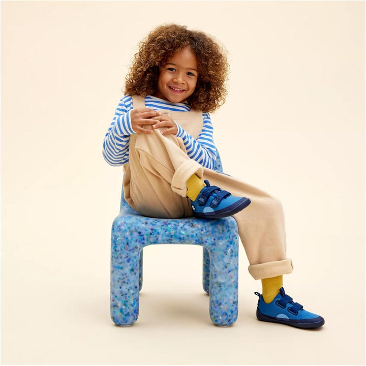 Affenzahn Barfussschuh Baumwolle Lucky Klettverschluss Vegan rutschfest Flexibel Reflektierend für