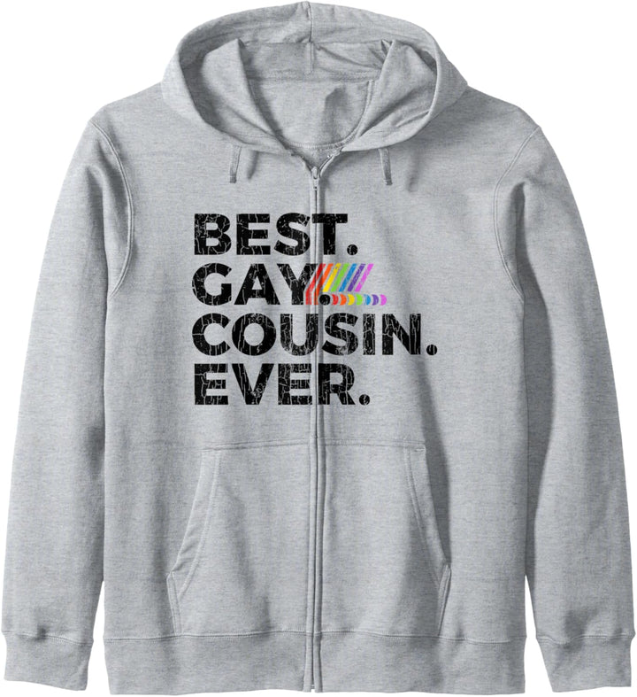 Bester schwuler Cousin aller Zeiten LGBT Lustiges Geschenk Kapuzenjacke
