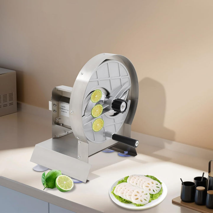 Manueller Gemüseschneider 0,1-10mm Schneidemaschine | grossen Einfüllöffnung, verstellbare Gemüsehob