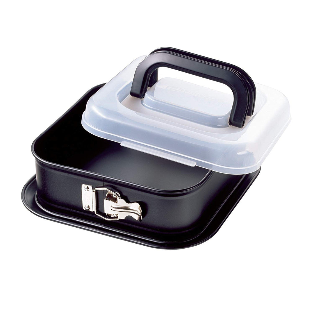 Original Kaiser Inspiration Springform eckig 24 x 24 cm, quadratische Backform mit Deckel, Tiramisu