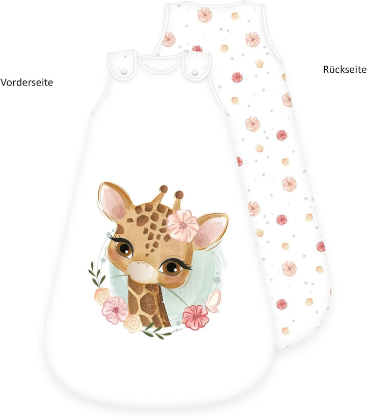 Herding Baby Best Baby-Schlafsack, Giraffen-Motiv, 90 x 45 cm, Seitlich umlaufender Reissverschluss