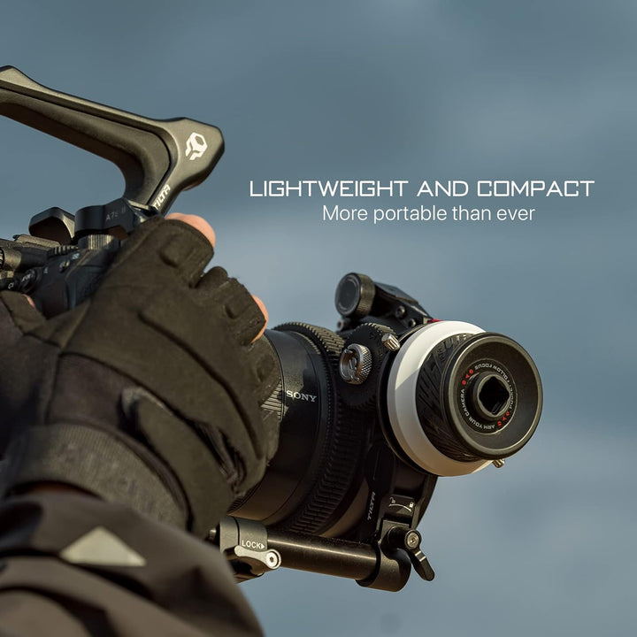 TILTA Pocket Follow Focus mit A/B Marks, Lens Zoom Control für DSLR Mirrorless Cameras, mit 0.8mm Pi