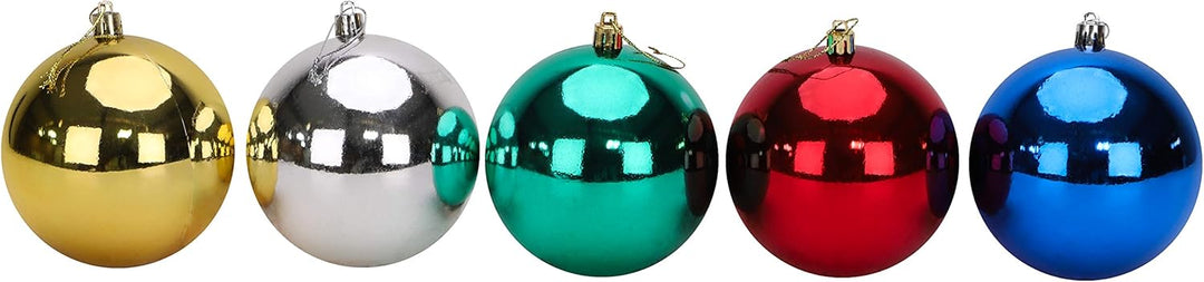 Toyland® 10 extra grosse Christbaumkugeln in 100 mm Farbe - Christbaumschmuck (Sortiert), Sortiert