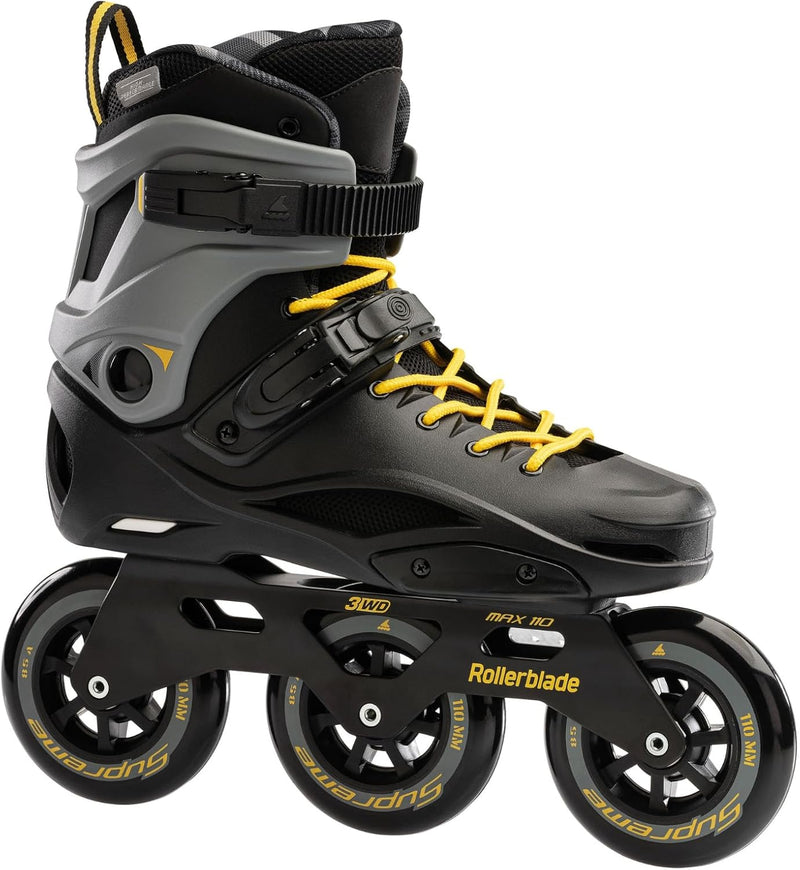 Rollerblade Herren Rb 110 Inline-Skates 43 Nero/Giallo Zafferano, 43 Nero/Giallo Zafferano