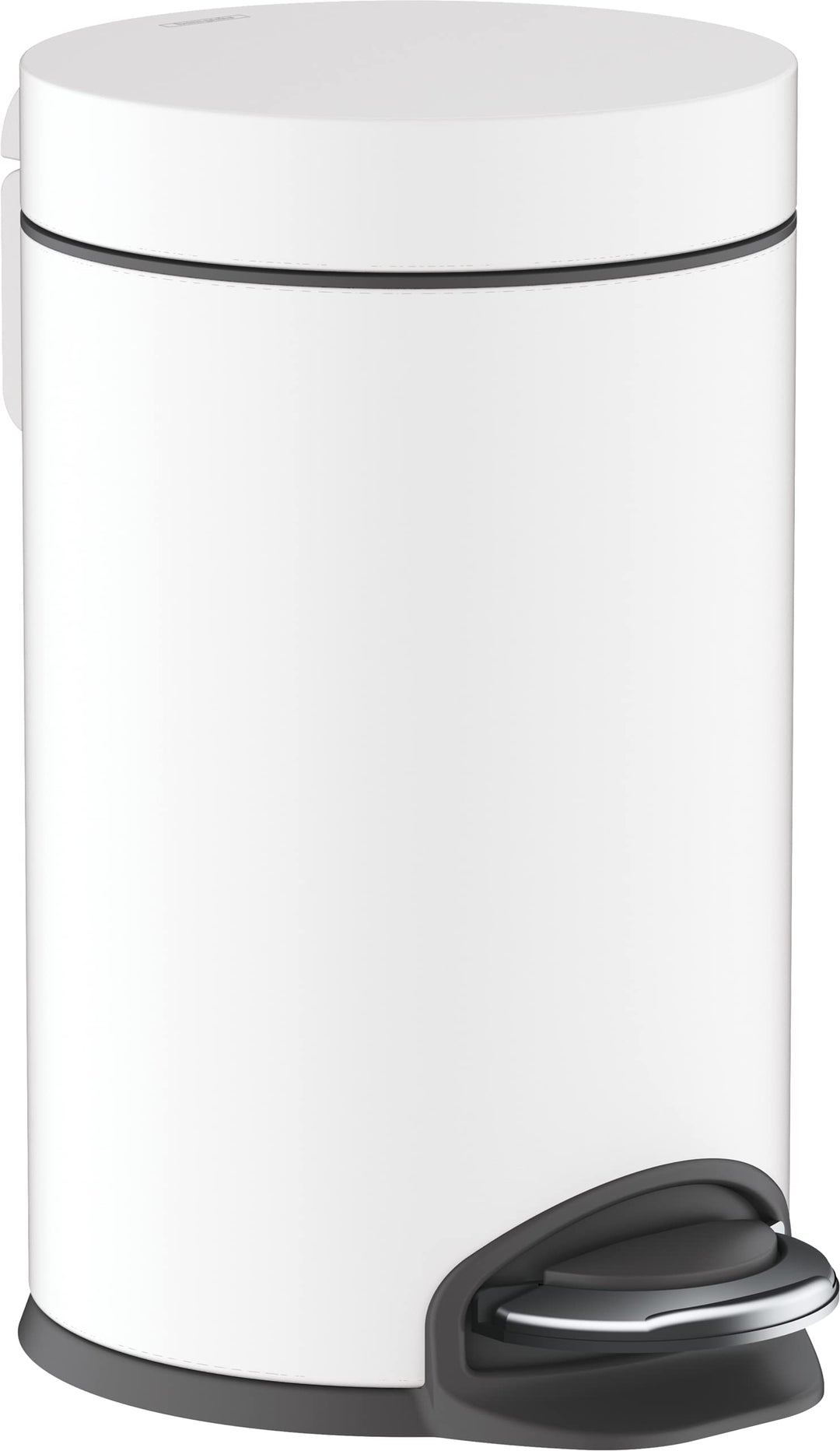 hansgrohe Treteimer AddStoris, Mülleimer Bad, Mattweiss, 3l Mattschwarz 3l, Mattschwarz 3l