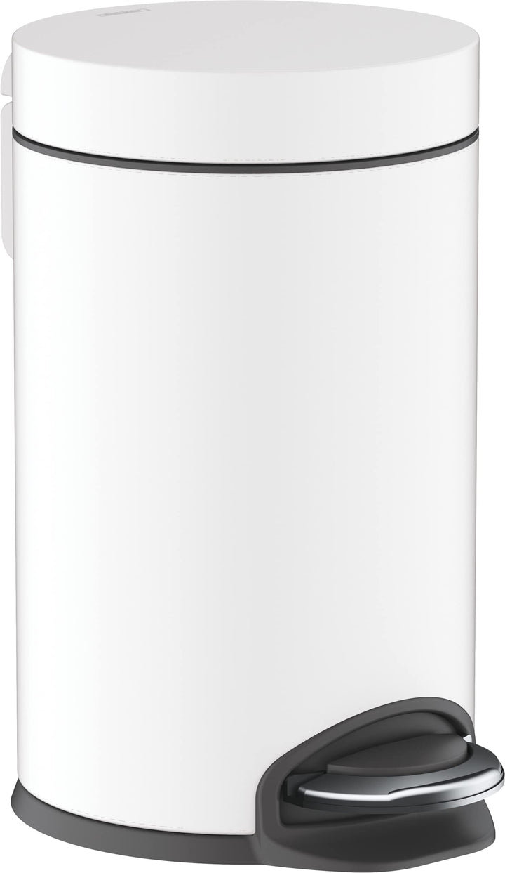 hansgrohe Treteimer AddStoris, Mülleimer Bad, Mattweiss, 3l Mattschwarz 3l, Mattschwarz 3l