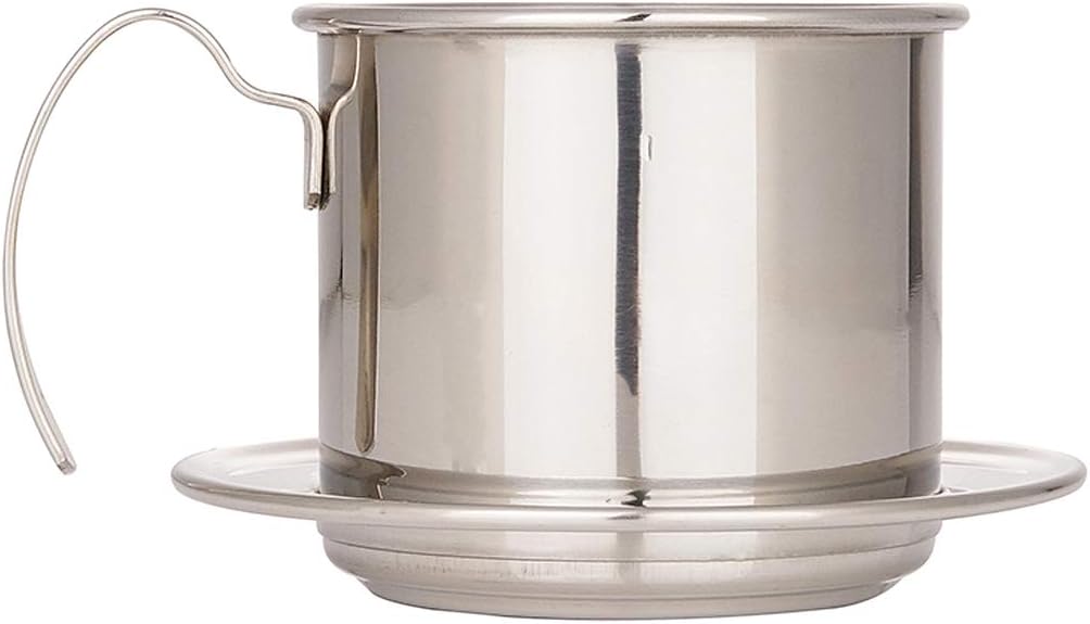 Vietnamesische Kaffeefilterpresse, Kaffeebereiter, tragbar, Edelstahl, vietnamesischer Kaffee-Tropfe