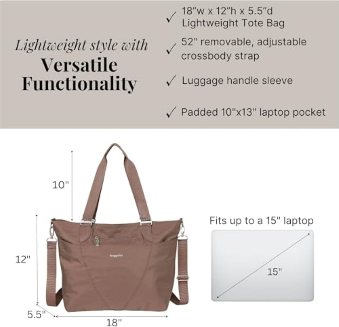 Baggallini Unisex-Erwachsene Tote Avenue Tragetasche – leicht, wasserabweisend, Handgepäcktasche mit