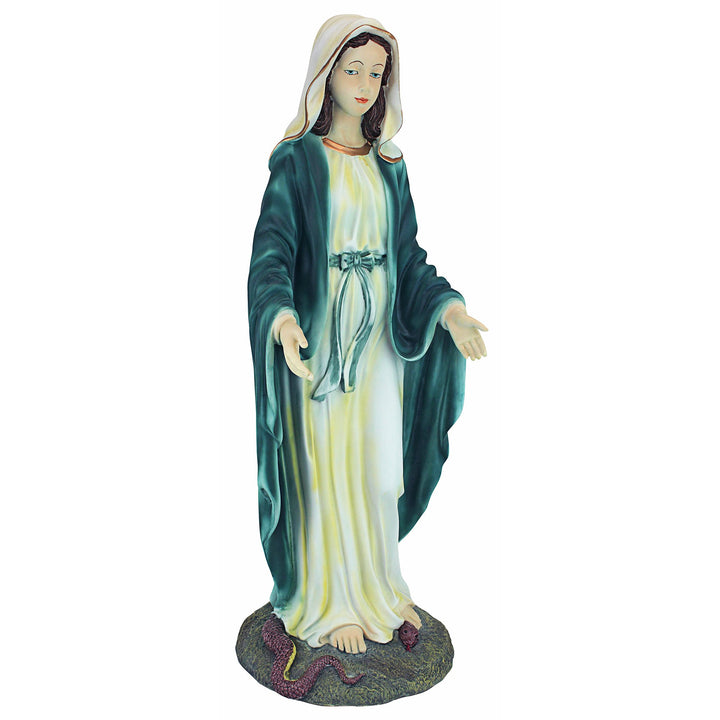 Design Toscano Jungfrau Maria, die Gottesmutter der Unbefleckten Empfängnis Religiöse Gartenstatue,