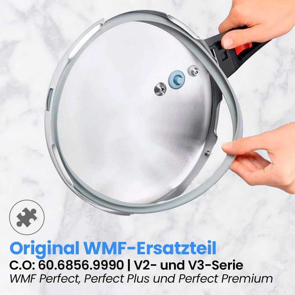 Anakel Home Ersatzteil Dichtungsring 60.6856.9990 für WMF, 22cm Schnellkochtopf Silikon Dichtung für