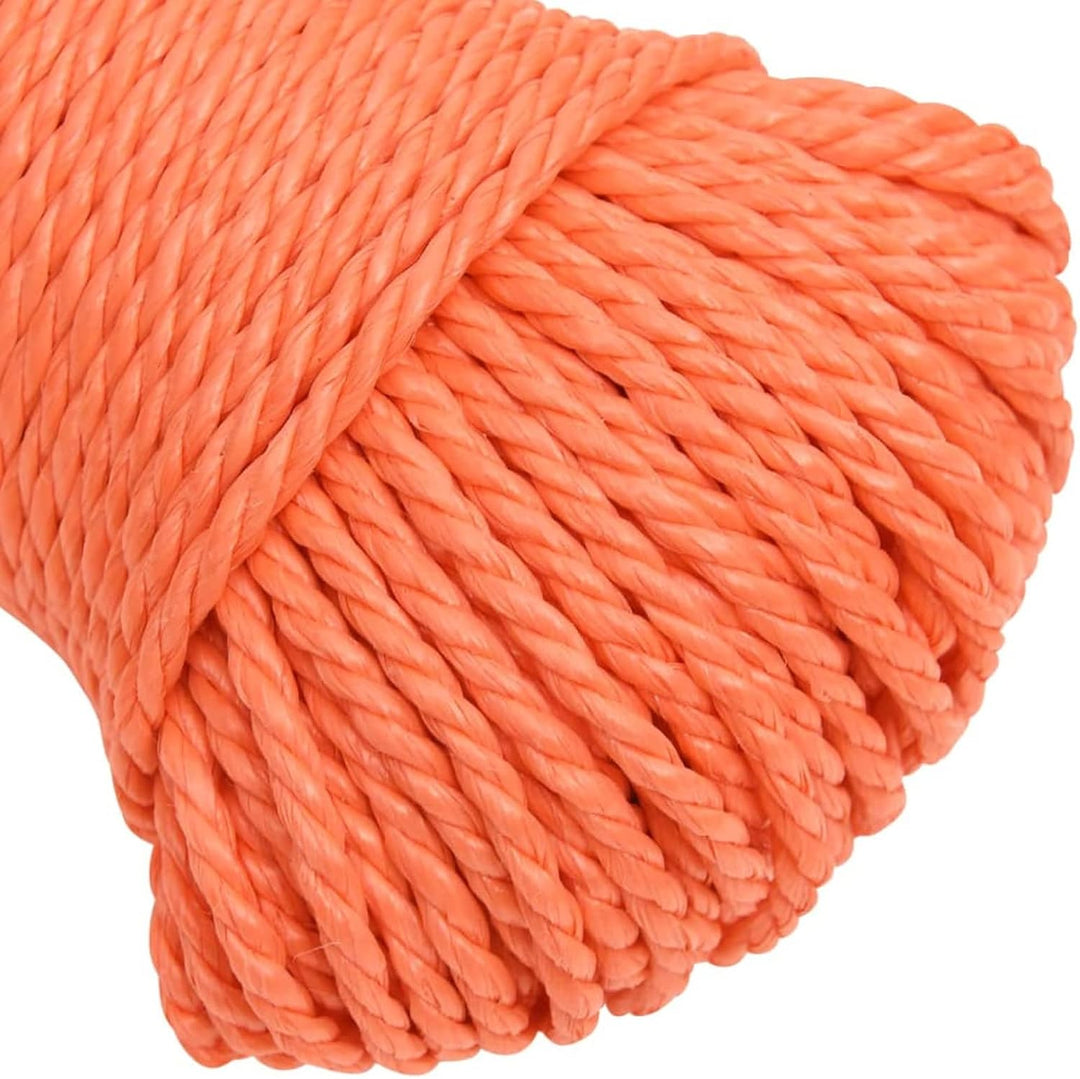 Tidyard Polypropylenseil, Arbeitsseil, Bootsseil, Festmacher, Faserseile, Flechtleine, Seile, Orange