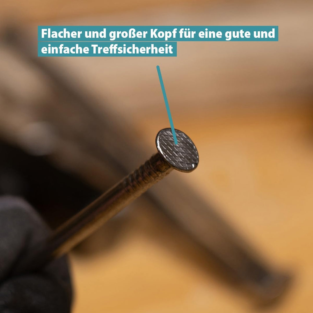 Drahtstifte Stahlstifte Nägel - Holznägel - Bildernägel - Senkkopf - blank (3,4x90mm - 5kg) 3,4 x 90
