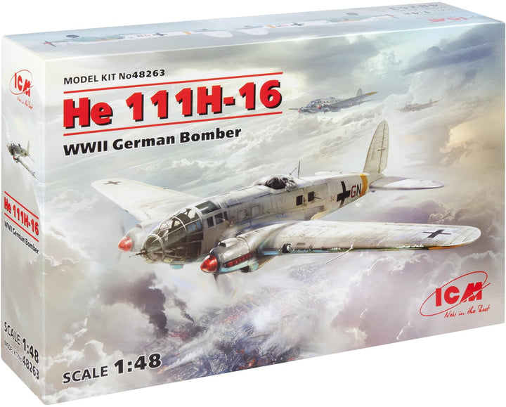ICM Modellbausatz He 111H-16, WWII German Bomber