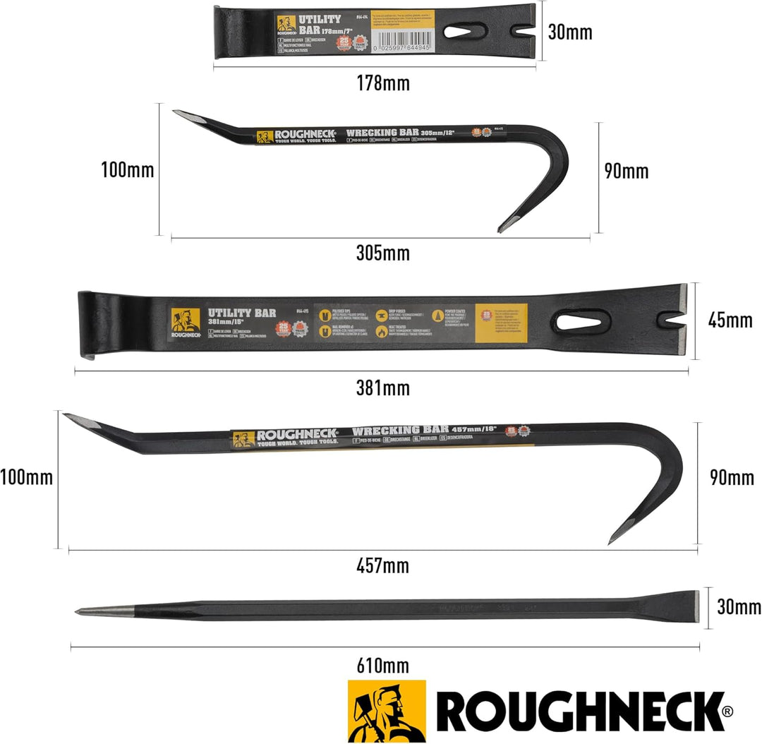 Roughneck ROU64965 Mehrzweck-Stangen-Set, 5-teilig