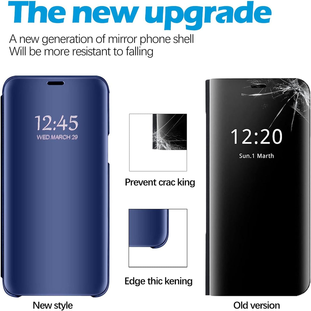 für Samsung S26 Ultra Hülle Clear View Spiegel Handyhülle für Samsung Galaxy S26 Ultra Flip Case Han