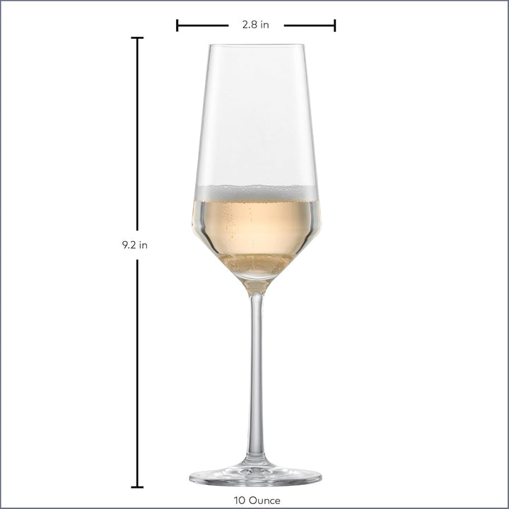 Schott Zwiesel 26112415 Pure Glas Champagneflûte met MP, 0.21 L, 6 Stück Champagne flute Single 6 St