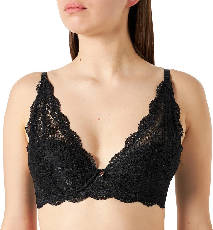 Noppies Damen Wired Bra Lace Gepolsterter BH D Schwarz, D Schwarz
