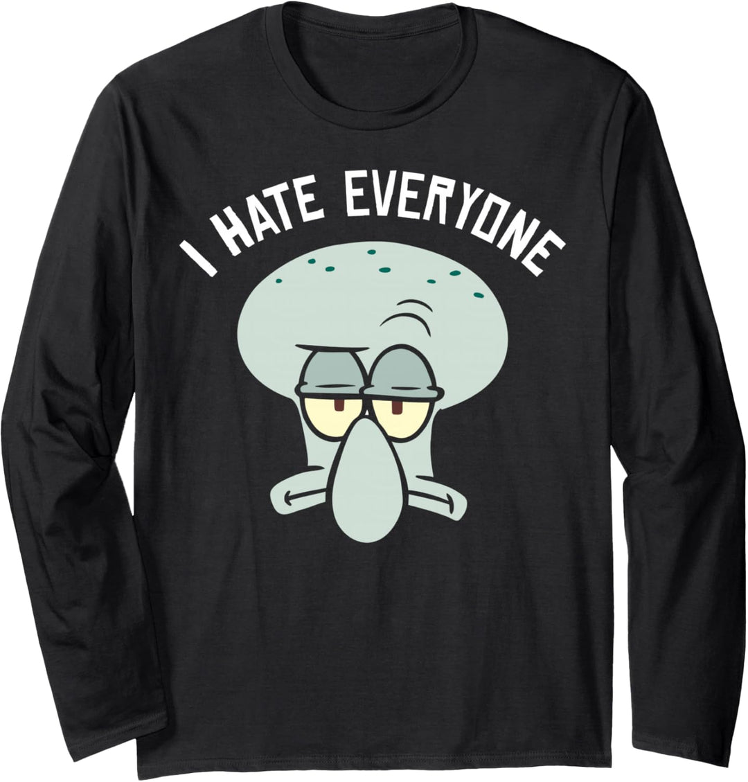 SpongeBob Schwammkopf Thaddäus Ich Hasse Alle Langarmshirt