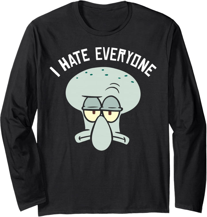 SpongeBob Schwammkopf Thaddäus Ich Hasse Alle Langarmshirt