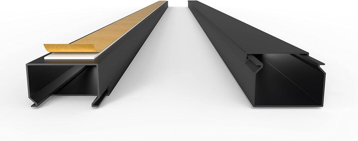 Kabelkanal Selbstklebend Pro mit Schaumklebeband, Kabelschacht 50m 30x20mm - 50x1m, Black - Schwarz