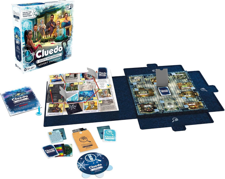 Cluedo Adventskalender Geheimnisse unter Schneefall - Englische Version