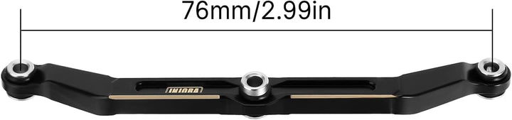 INJORA Messing Lenkblöcke Achsschenkel & Lenkrollen C-Hubs Lenkstange mit vollem Spiel für TRX4M Upg