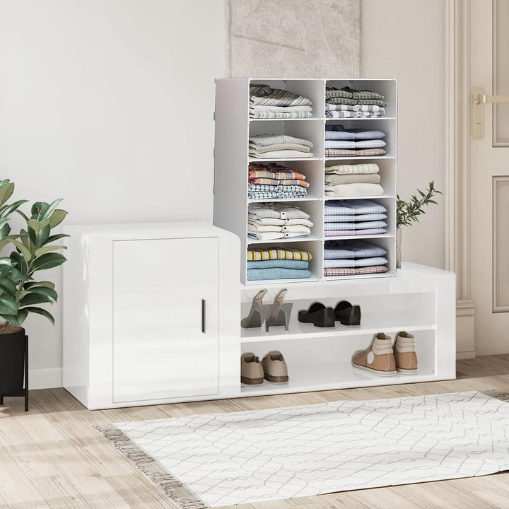 Modulares Regal, Kleiderorganizer für Schrank, Regal für Zimmer, Flur. Aufbewahrungsregal für Zuhaus