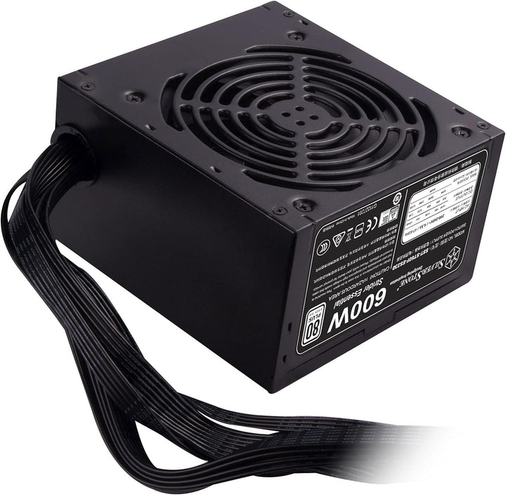 Silverstone SST-ST60F-ES230 - Strider Essential Serie, 600W 80 Plus 230V EU ATX flüsterleises PC-Net